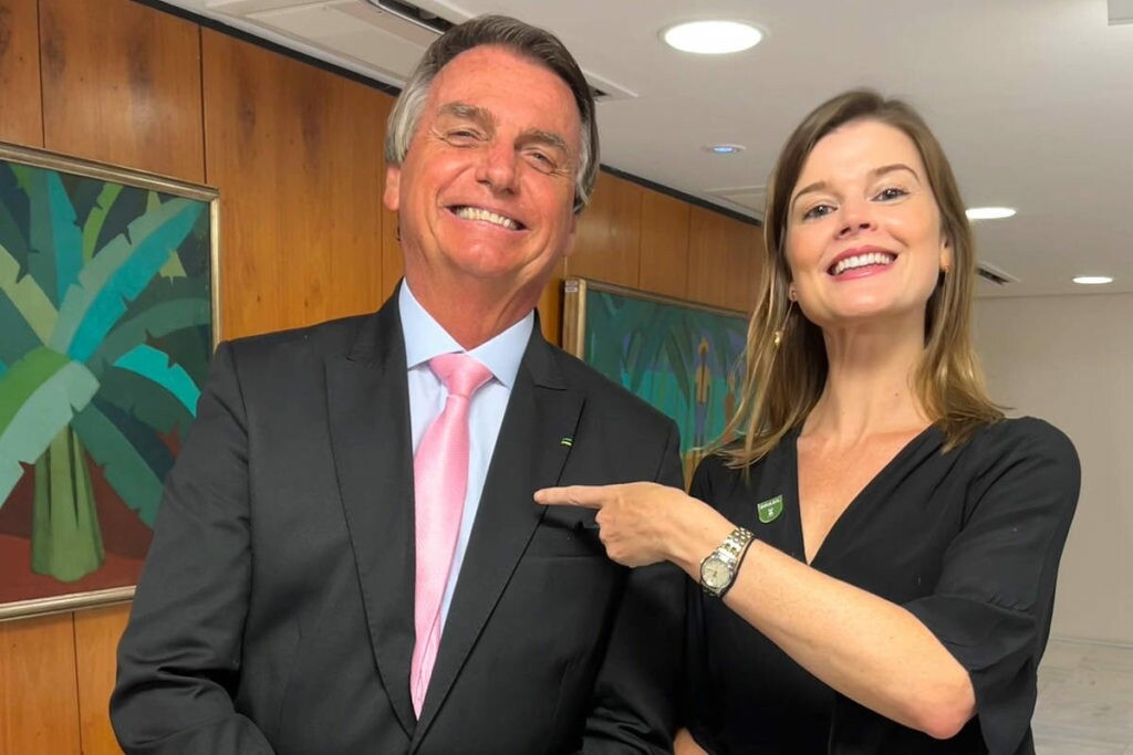 Bolsonaro e Martha Seillier | Foto: Reprodução/Twitter