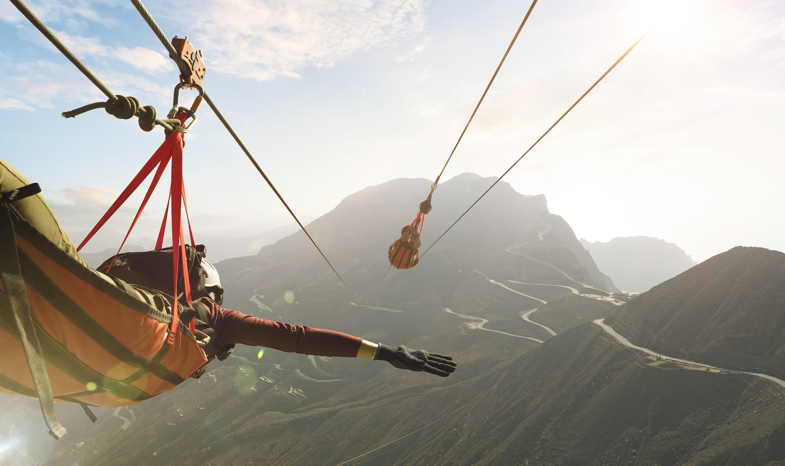 Zipline Jebel Jais (C) Ras Al Khaimah Tourism Development Authority