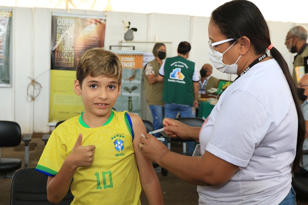 O DF tem indicadores vacinais entre os melhores do Brasil. Foto: Sandro Araujo/Agência Saude-DF