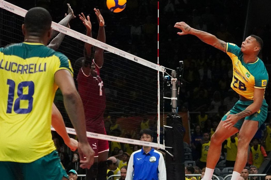 Seleção brasileira de vôlei vence o Catar na estreia do pré-olímpico
