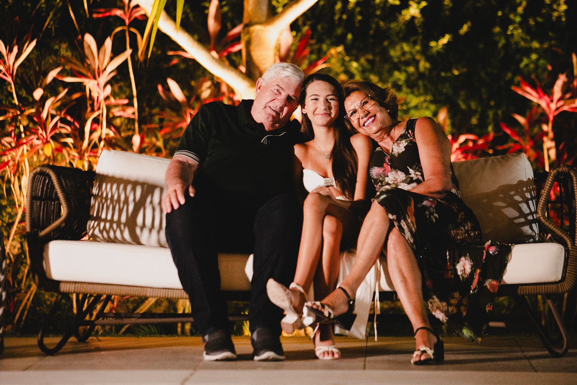 Gilberto, Beatriz e Fátima Rossi (Foto: JP Rodrigues)