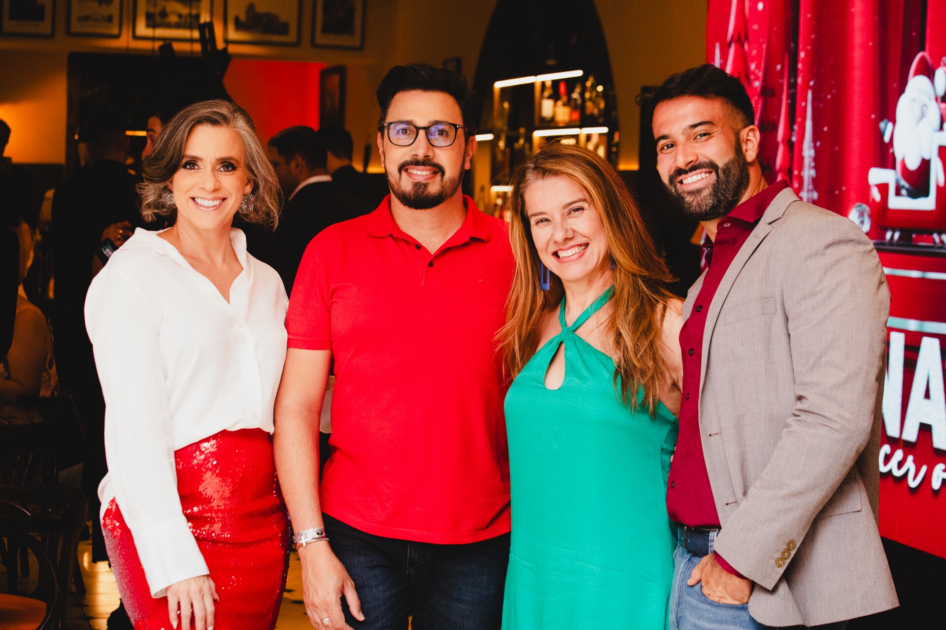 Renata Monnerat,  Hendy Miranda, Leninha Camargo e Leonardo  Resende