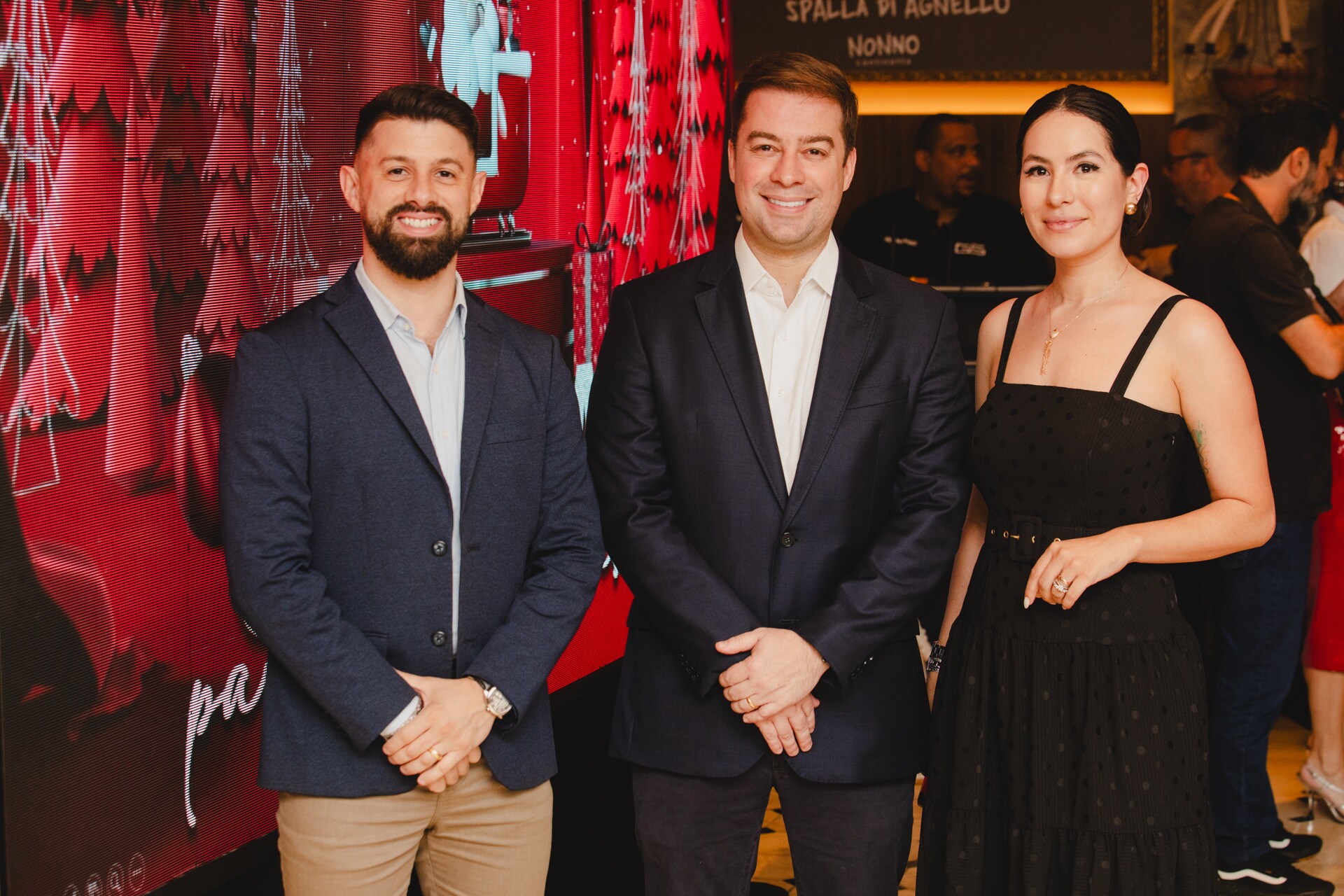 Caio Mandarino, Gilberto Azevedo e Agatha Silvestre