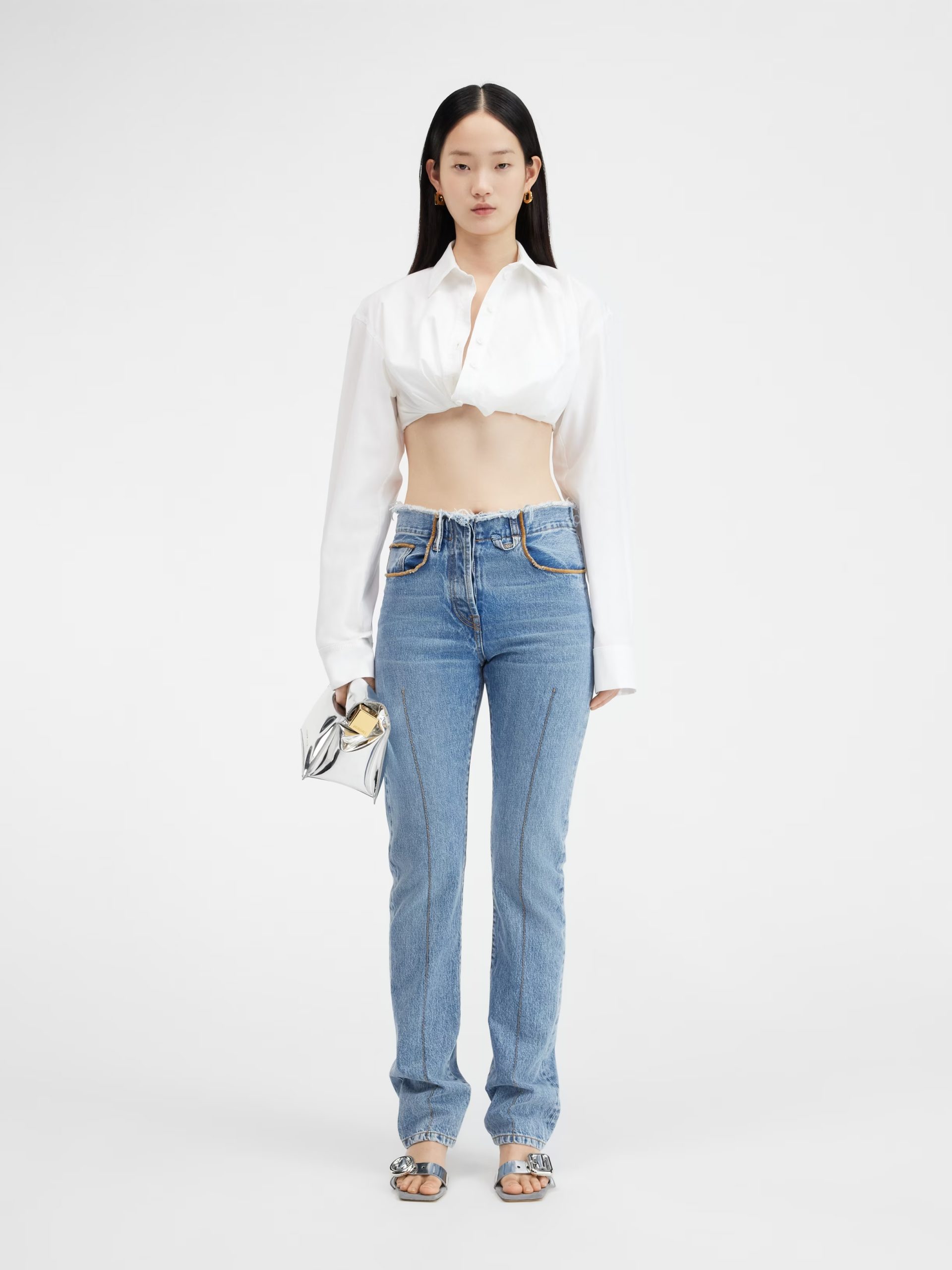 Jacquemus - Le de Nîmes Linon jeans cropped com cintura alta (Foto: cortesia/Jacquemus)