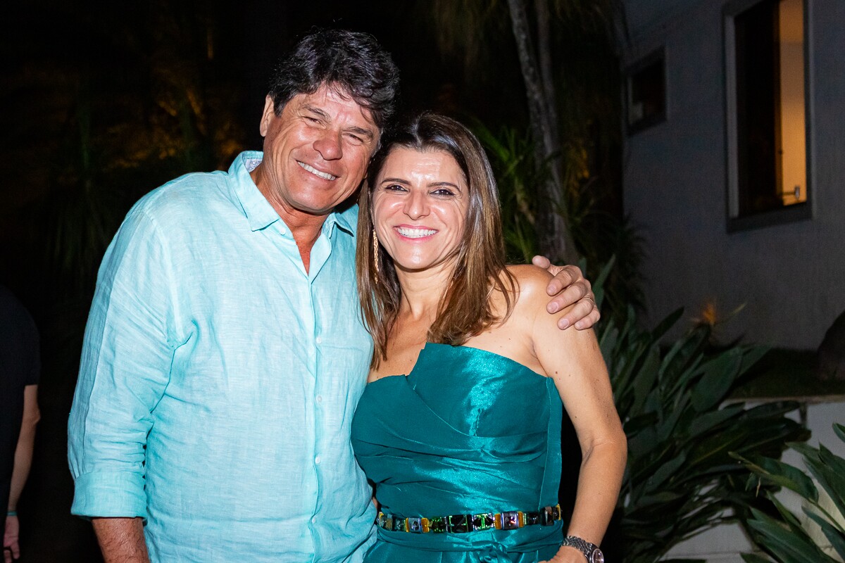 Flávio Alencastro e Karina Lima