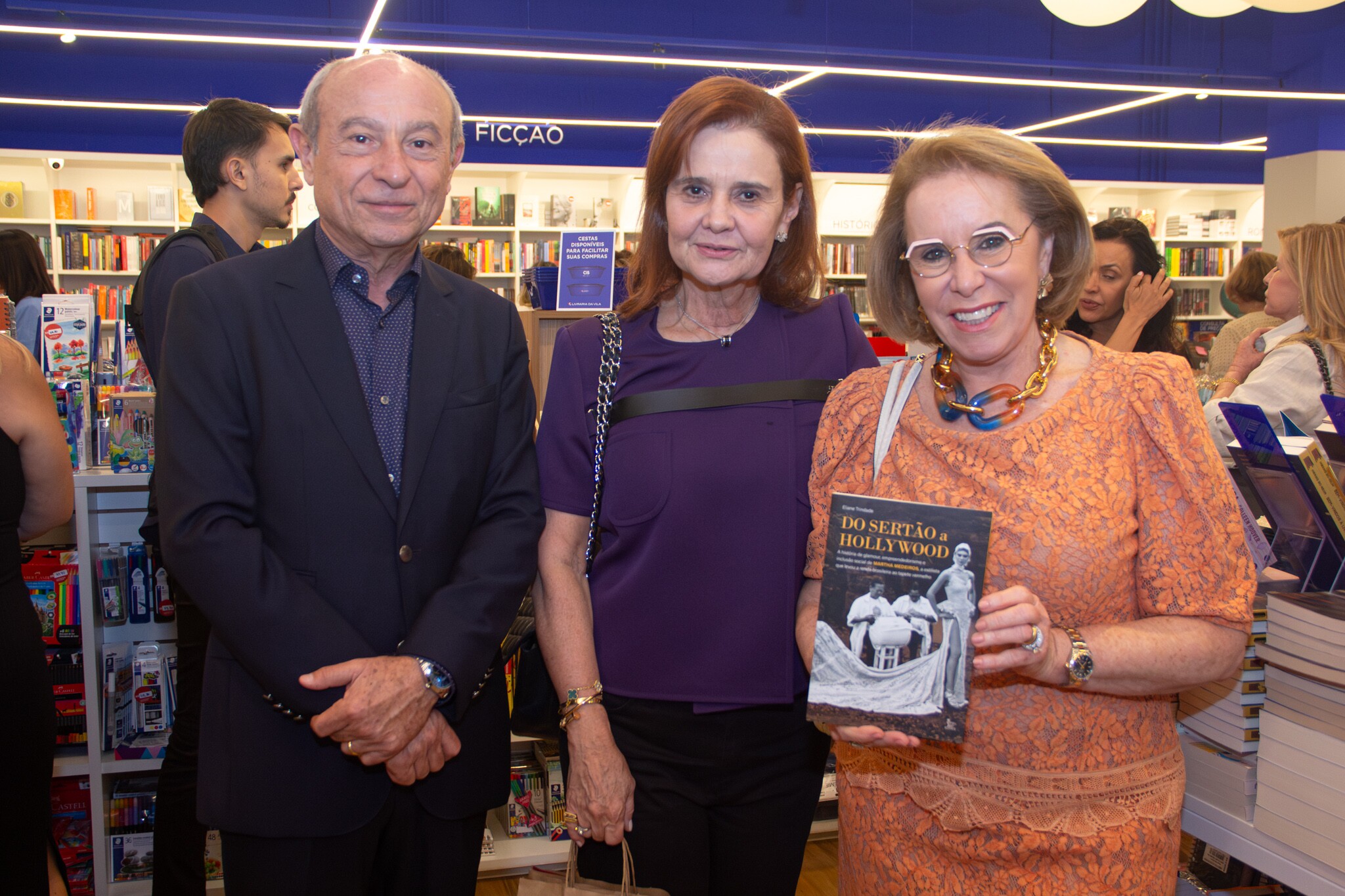 Calos Flávio Marcílio, Mônica Oliveira e Janete Vaz