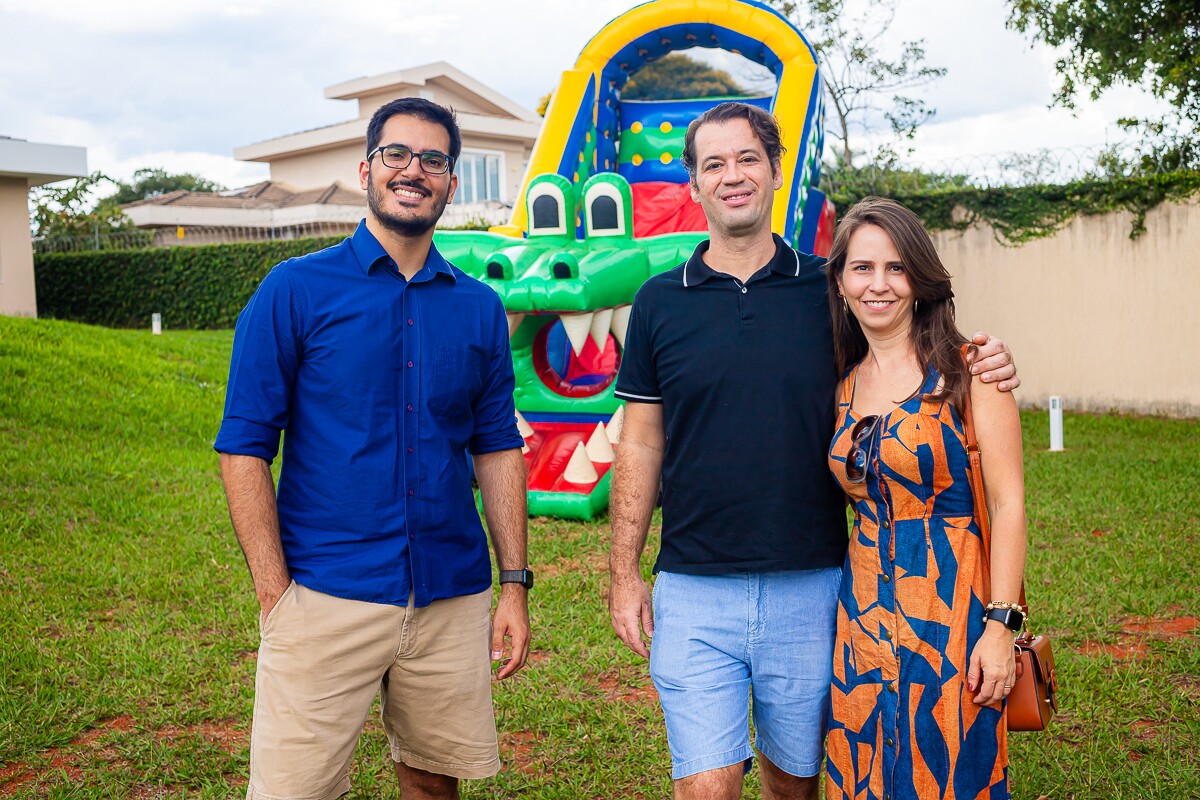 Flávio Ayres, Felipe Amaral e Christina Vilhena