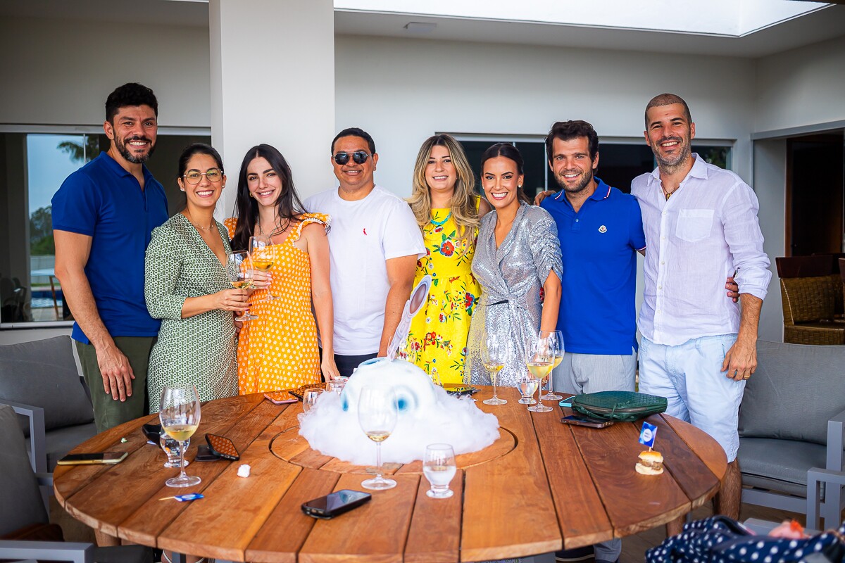 Hugo Rocha, Priscila Pimenta, Andressa Bravin, Rafael Magalhães, Isis Laet, Camila e Emmanuel Sarkis e Juliano Faleiro