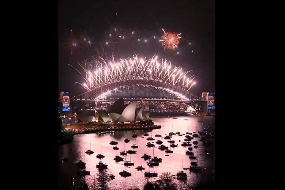 Sydney, na Austrália, foi uma das primeiras cidades a celebrar a chegada de 2024