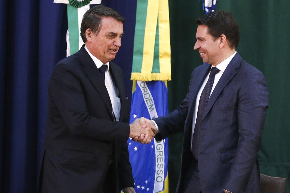 Bolsonaro e Ramagem, durante a posse do segundo. Agenda era voltada aos interesses políticos, segundo membros da cúpula da Abin