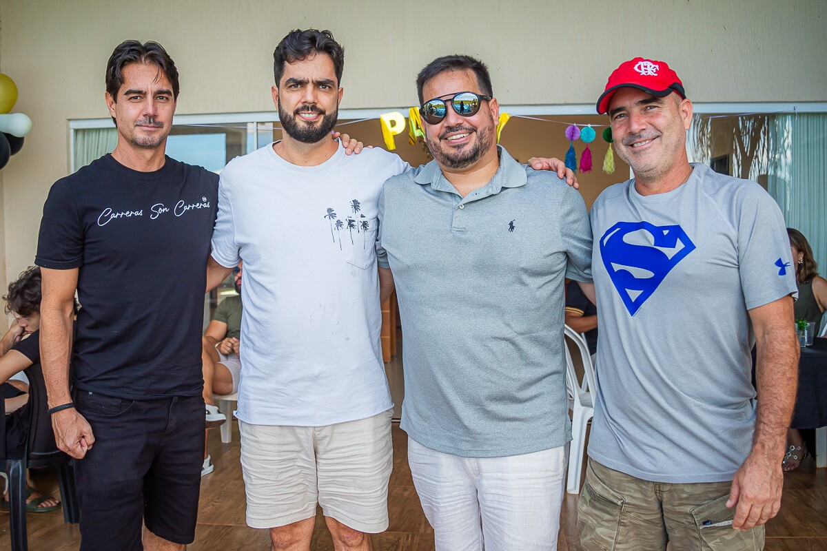 Rodrigo, Nelsinho, Marcelo e Gabriel Piquet
