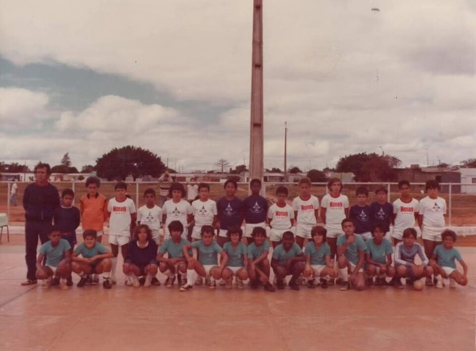 Escolinha de futsal da ARUC em 1981