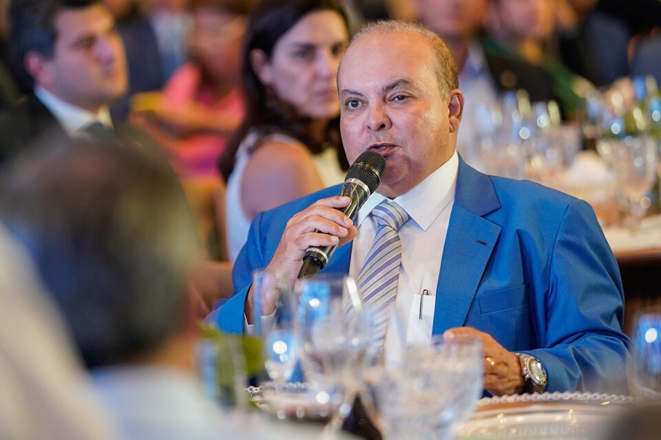 O governador Ibaneis Rocha prestigiou a palestra do secretário de Economia, Ney Ferraz, aos membros do Lide Brasília