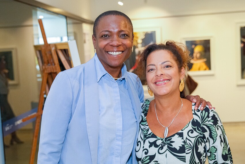 A Embaixadora de Barbados Tonika Sealy Thompson e Nina Jurna