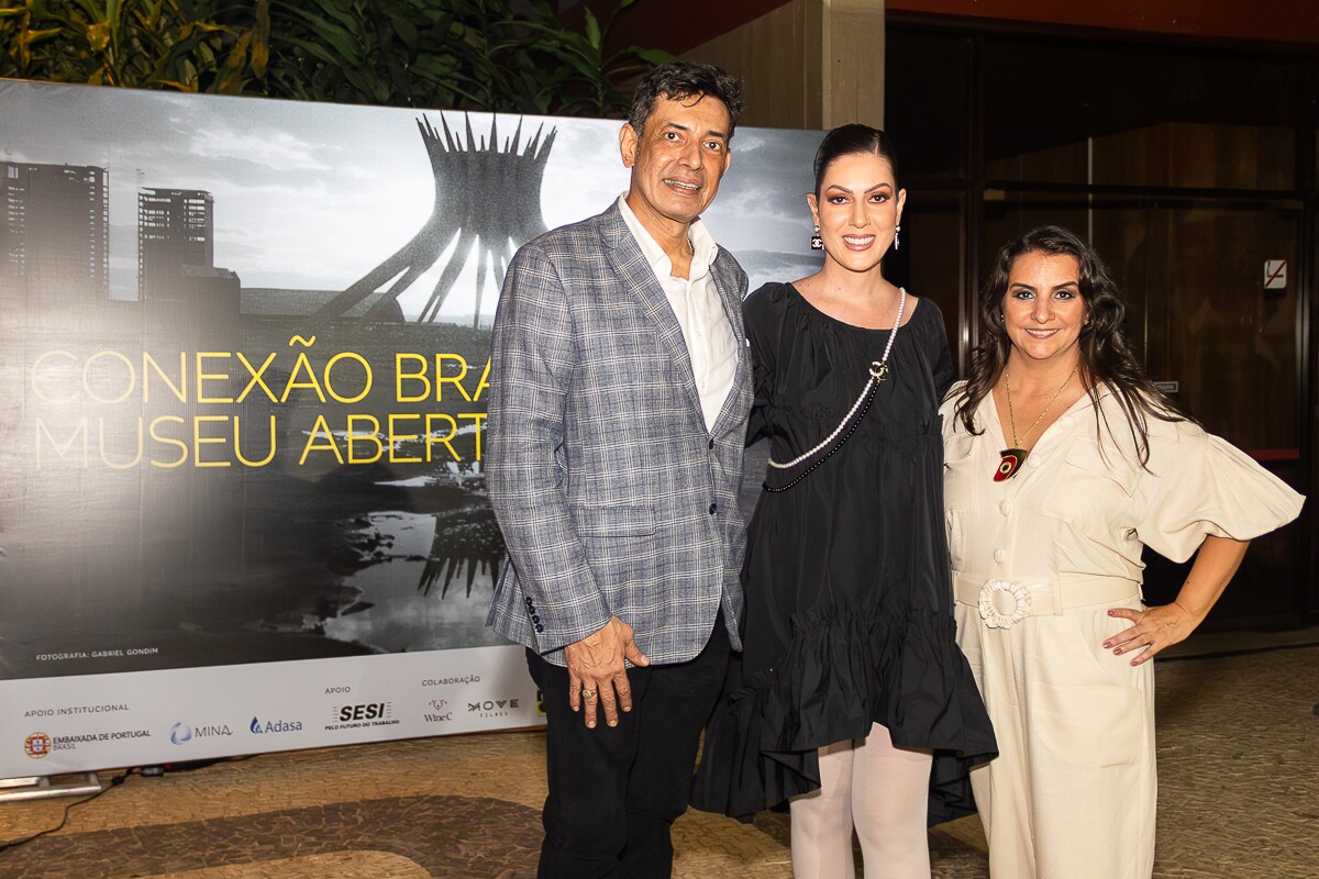 Cláudio Pereira, Lara Magalhães e Danielle Athayde 
