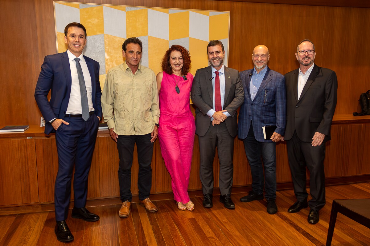 Deputado Felipe Carreiras, Milton Zuanazzi, Simone Scorsato, Marcelo Freixo, Roberto Klabin e Alfredo Stefani 