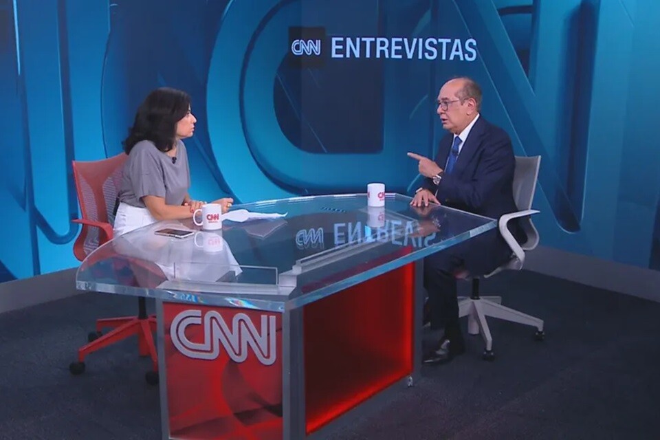 Gilmar Mendes deu a entrevista à jornalista Raquel Landim, da rede CNN