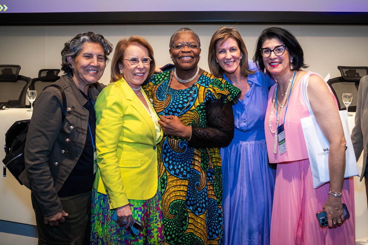 Rosalina Vilela, Janete Vaz, Oby Ezekwesili, Mônica Monteiro e Bia Guimarães