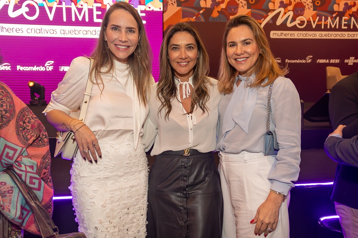 Livia Faria, Karine Lima e Benigna Venâncio