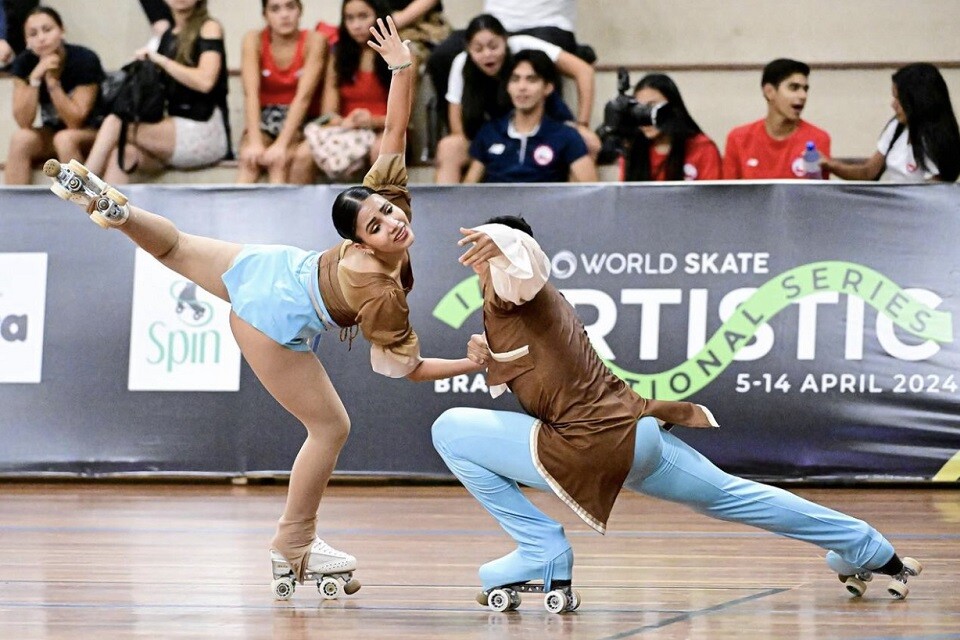 
A dança de casais exige ainda mais atenção dos atletas | Foto: Reisy Russi