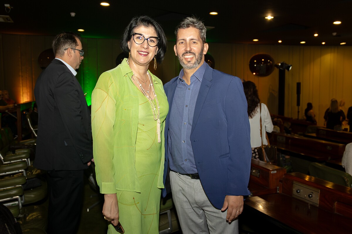 Beatriz Guimarães e Leandro Grass (presidente do Iphan)