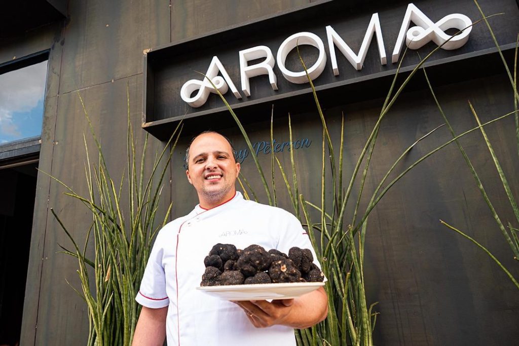 Chef Ronny Peterson - restaurante Aroma - Temporada de trufas