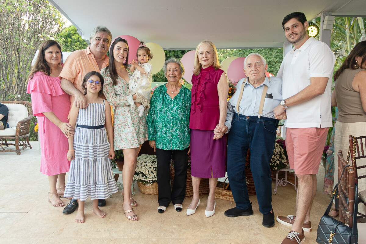 Diana Morais, Paulo Morais, Lia Jabour, Marcella Vasconcelos, Maria Fernanda, Maria Vasconcelos, Laize Morais, Geraldo Vasconcelos e Paulo Victor Jabour