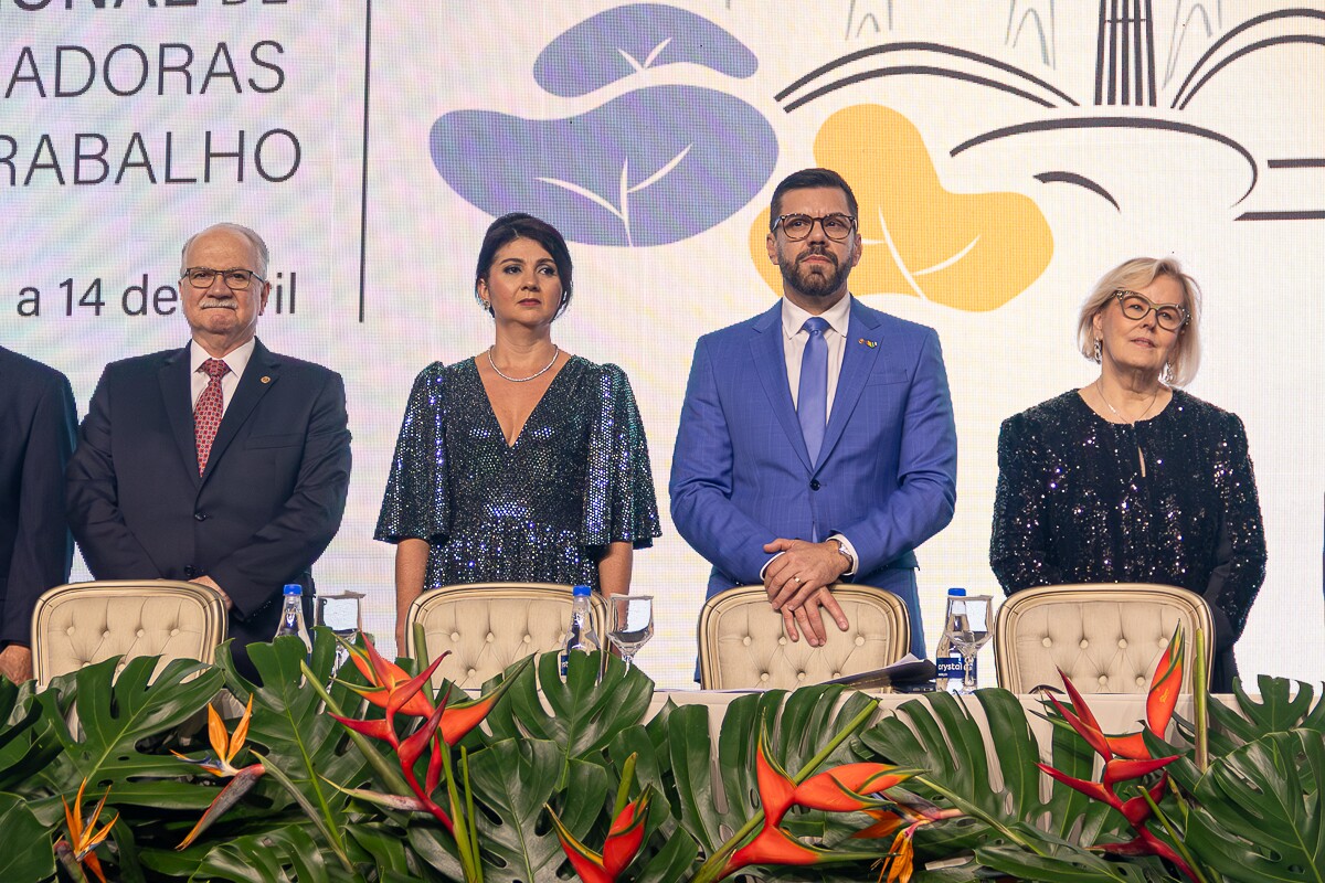Edson Fachin, Lydiane Machado, José Antônio Vieira e Rosa Weber