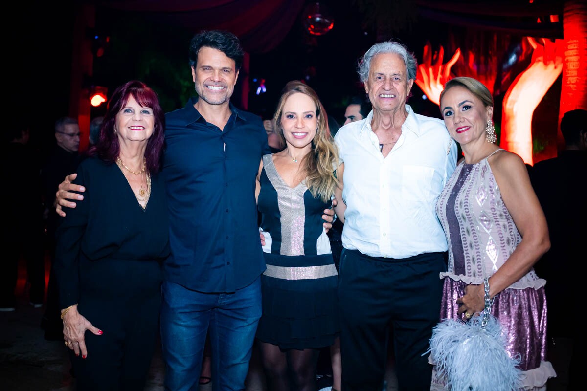 Lúcia Fittpaldi, Rodrigo Fittpaldi, Luzia Sobreira, Márcio Flávio Ladeira e Margarida Almeida