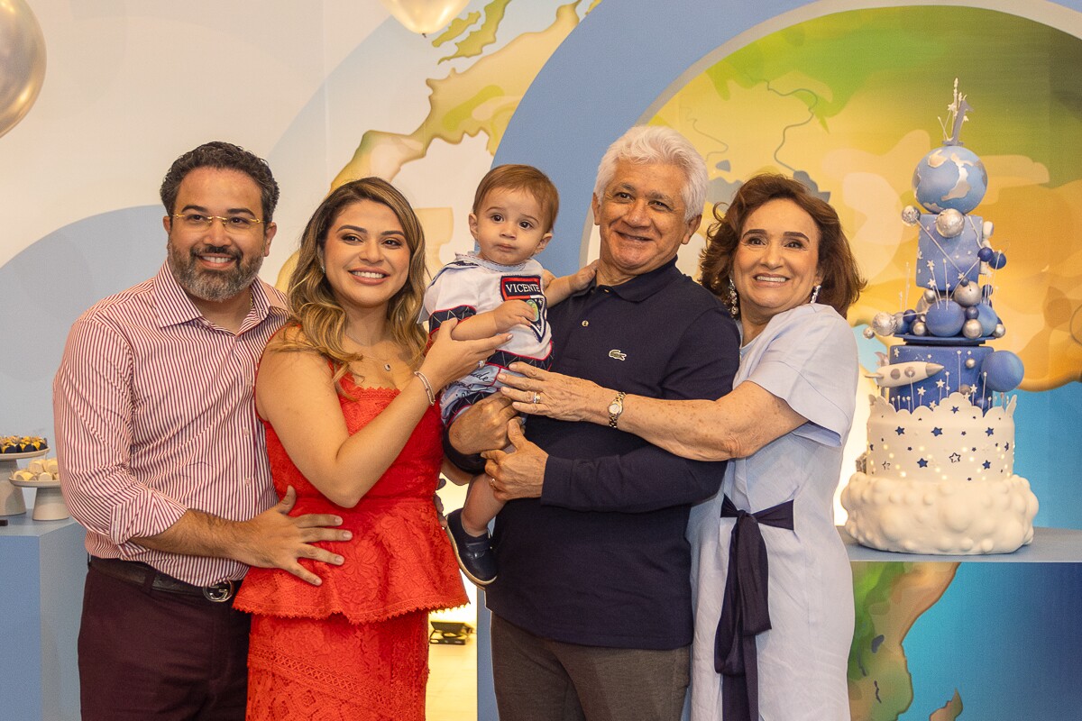 Vicente Viana, Ana Helena Viana, Vicente, Francisco Viana e Carolina Viana