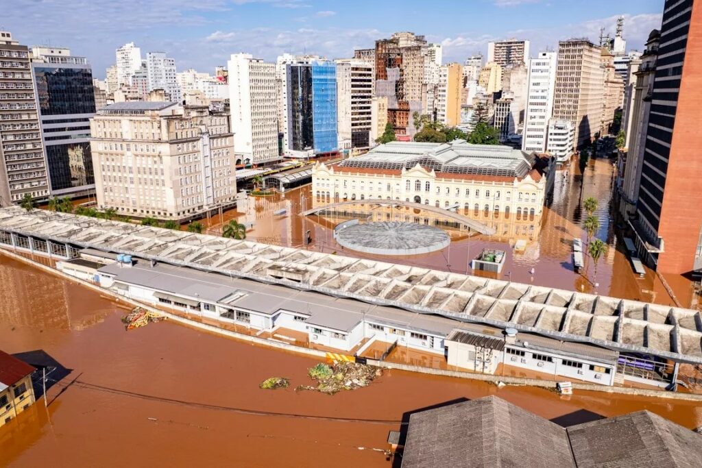 Vista aérea de Porto Alegre - Gustavo Mansur - Governo RS