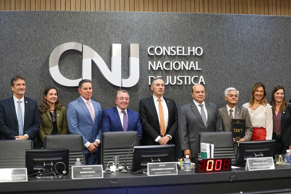 A assinatura da parceria ocorreu nessa terça-feira (11), durante a 7ª Sessão Ordinária de 2024 no Plenário do CNJ | Foto: Joel Rodrigues/ Agência Brasília