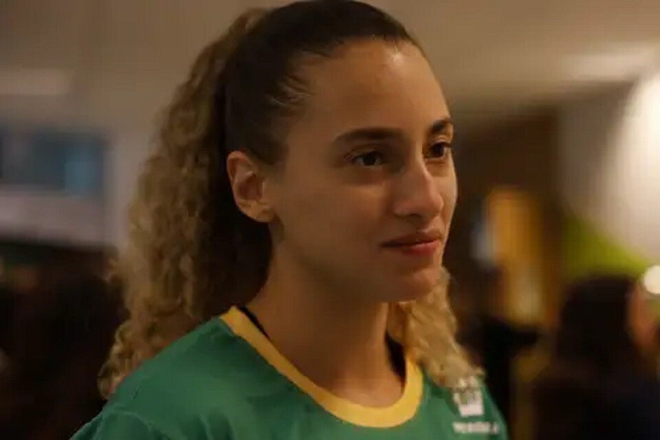 A lutadora de taekwondo Milena Titonelirasil | Foto: Fernando Frazão/ Agência Brasil
