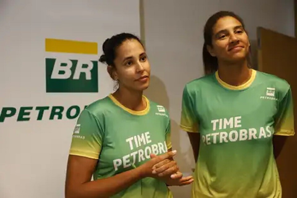 As jogadoras de vôlei de praia Duda Lisboa e Ana Patrícia | Foto: Fernando Frazão/ Agência Brasil