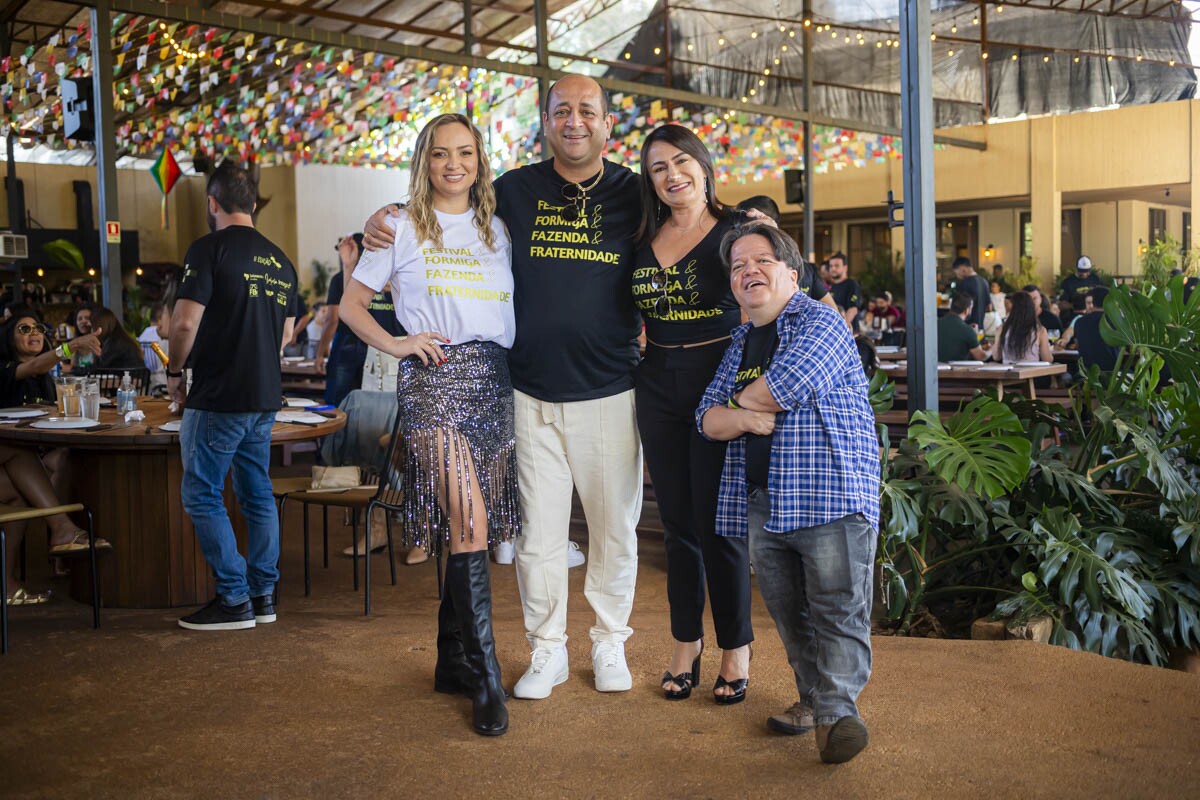 Camila Formiga, Roberto Louzeiro, Stefania Figueiredo e Ricardo Elias