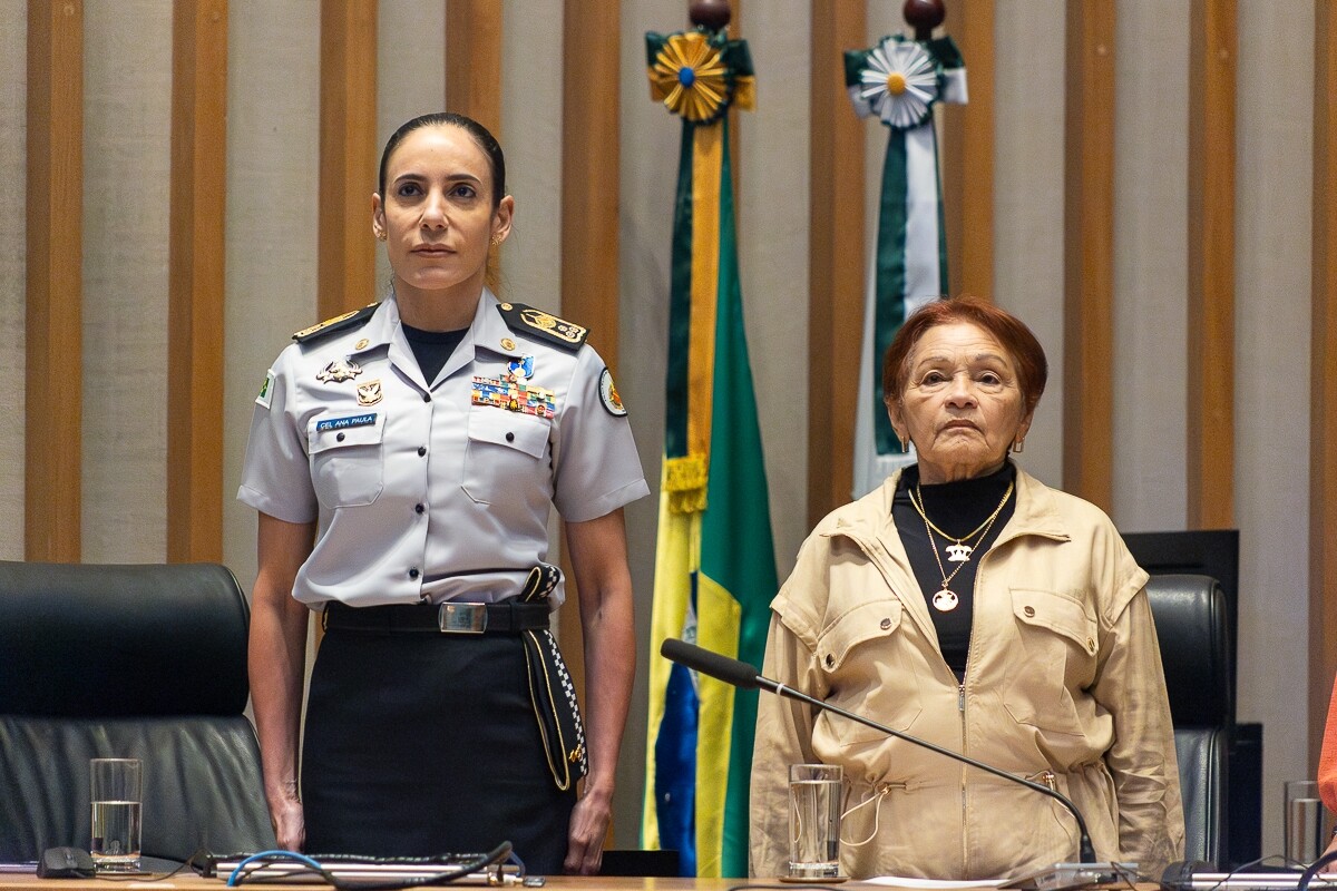 Comandante Geral Coronel Ana Paula Barros Habka e Maria do Socorro Souza Vale