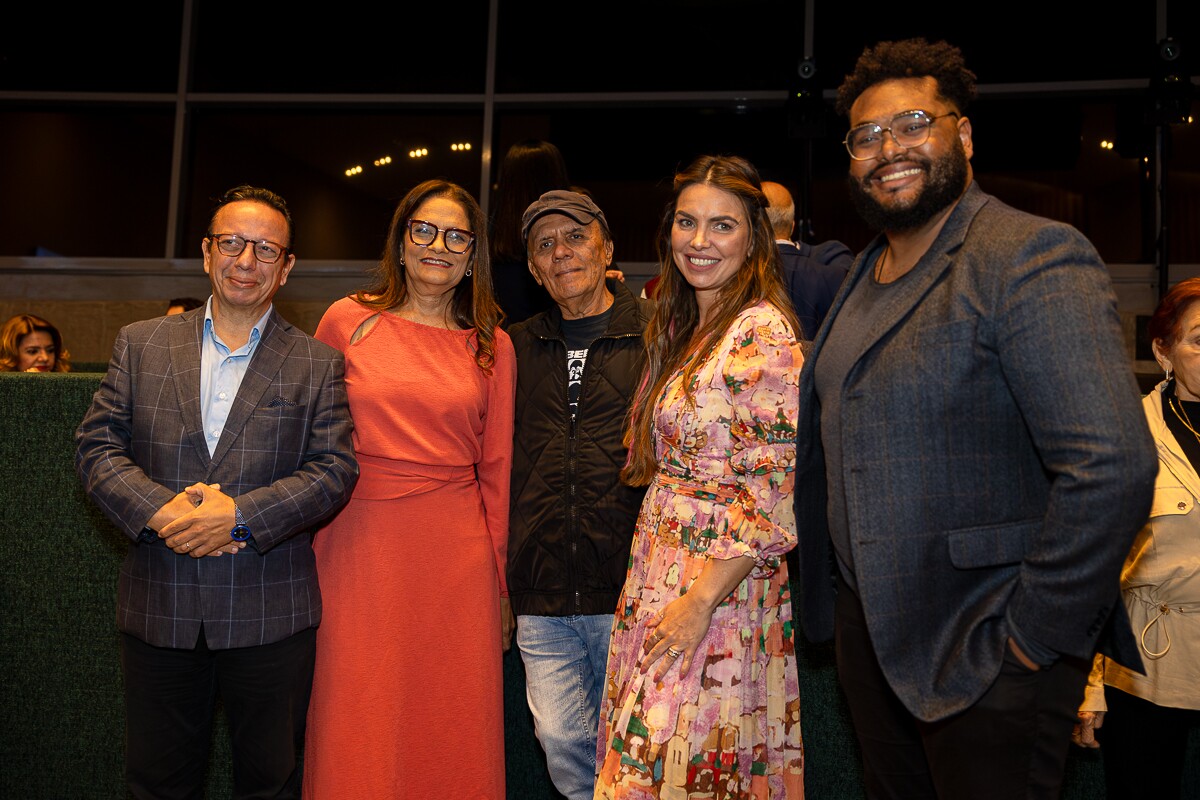 Gilberto Lima Júnior, Ana Dubeux, Irlan Rocha Lima, Paula Belmonte e Leonardo Souza