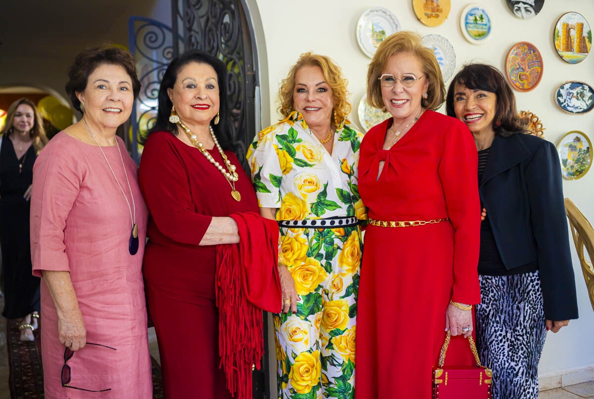 Inês de Castro, Odete Trotta, Mércia Crema, Janete Vaz e Leila Chagas