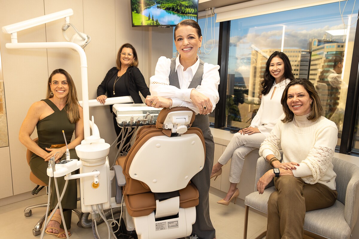 Juliana Melo, Márcia Furtado, Dirce Nascimento, Paula Akemi e Ana Lúcia De Colla Antunes