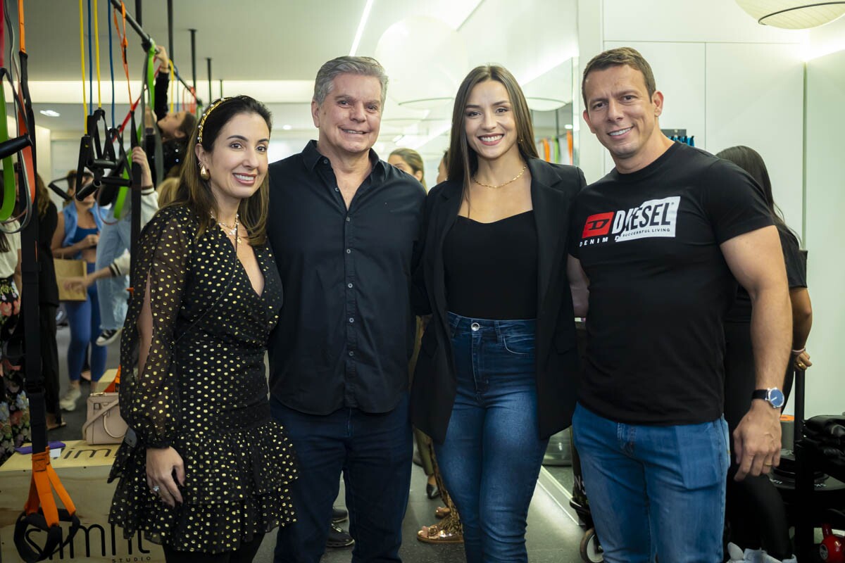 Lilian Valadares, Marco Antônio Valadares, Andressa Beluco e Bruno Mendes