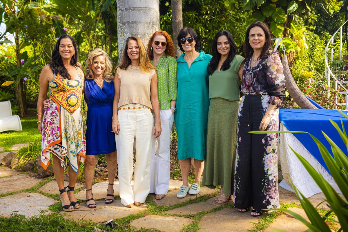 Tatiana Fragoso, Patrícia Bittencourt, Luciana Borges, Iara Rocha, Priscila Giacometti, Gisela Farah e Tete Araújo