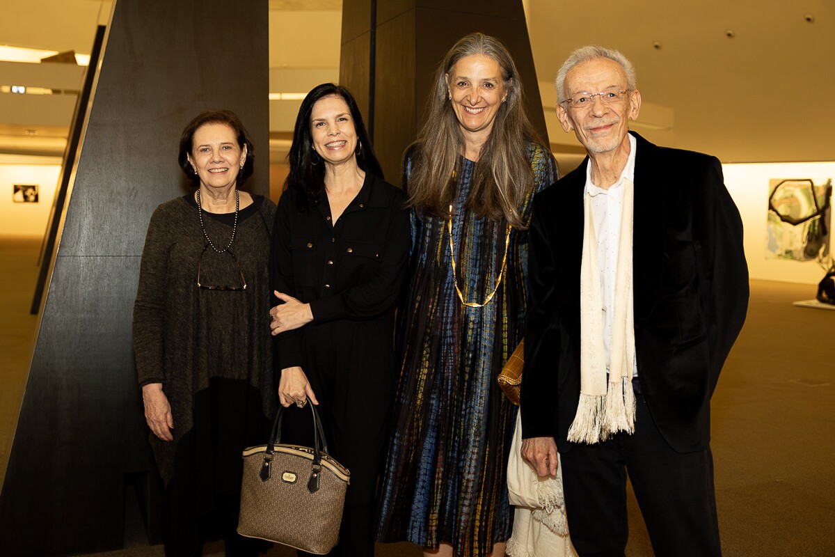 Tereza Rodrigues, Márcia Zarur (Presidente da Fundação Athos Bulcão), Beatriz Corrêa do Lago e Ralph Gehre