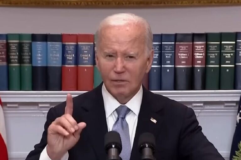 Discurso de Biden aconteceu diretamente da Casa Branca | Foto: Reprodução/ YouTube Jovem Pan