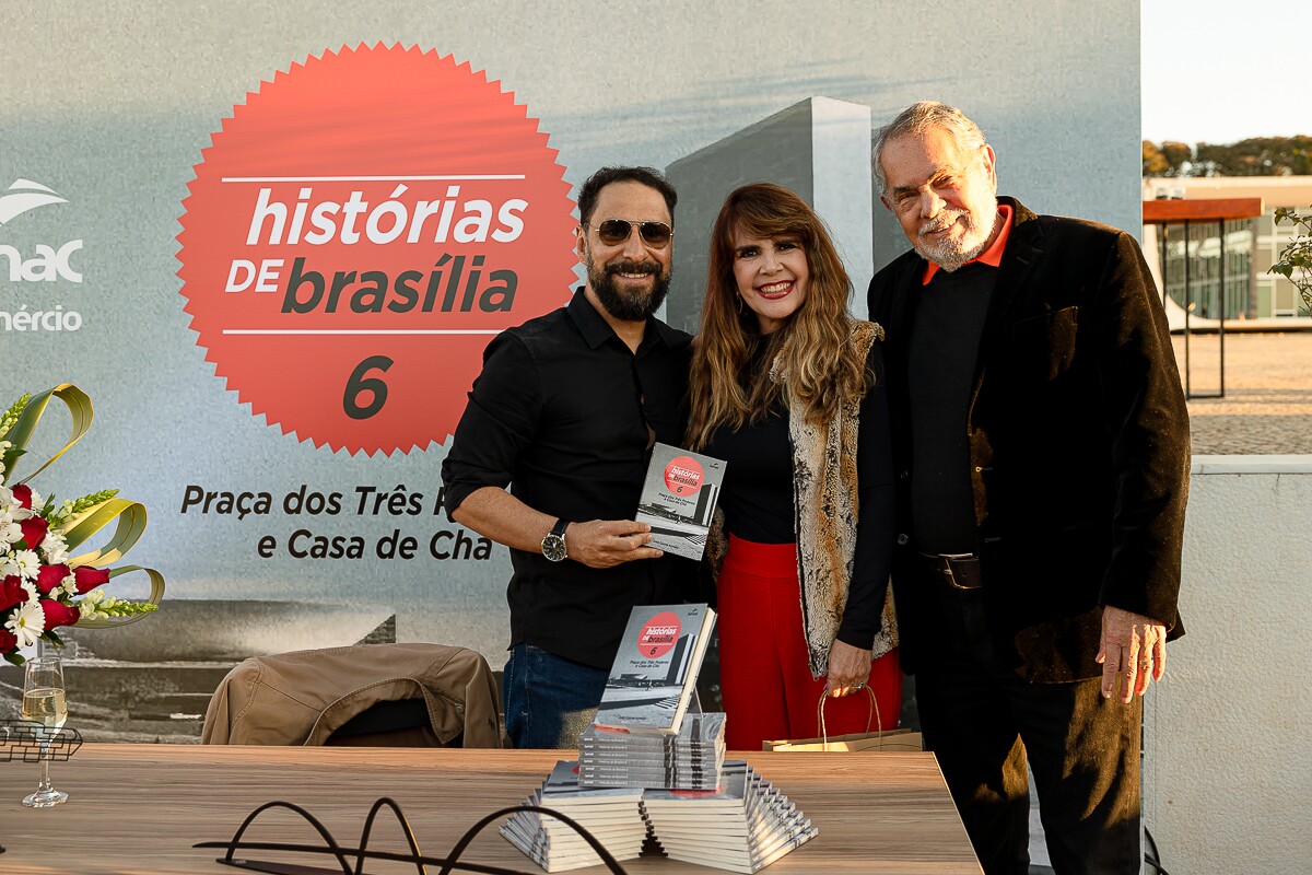 João Carlos Amador, Adriana Soares e Fábio Carvalho (conselheiro da Fecomercio)