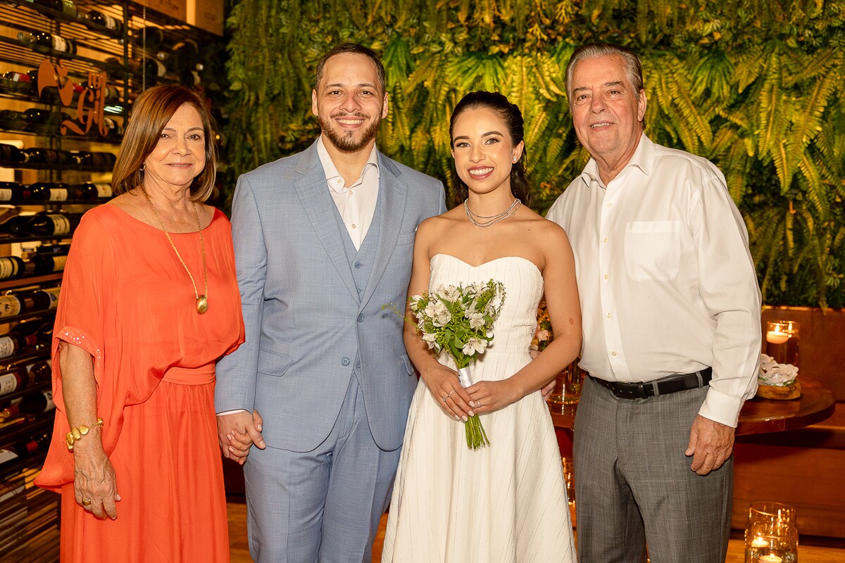 Nelsa Santana, Felipe Menezes, Lucyenne Landim e Bernardo Felipe Júnior