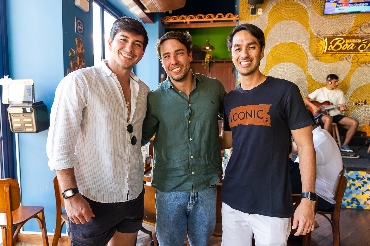 Arthur Júnior, Rafael Dias e Lukas Nakagava