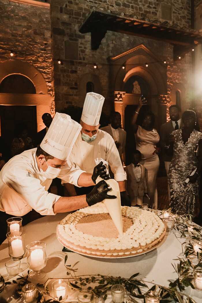 Bolo de casamento Millefoglie