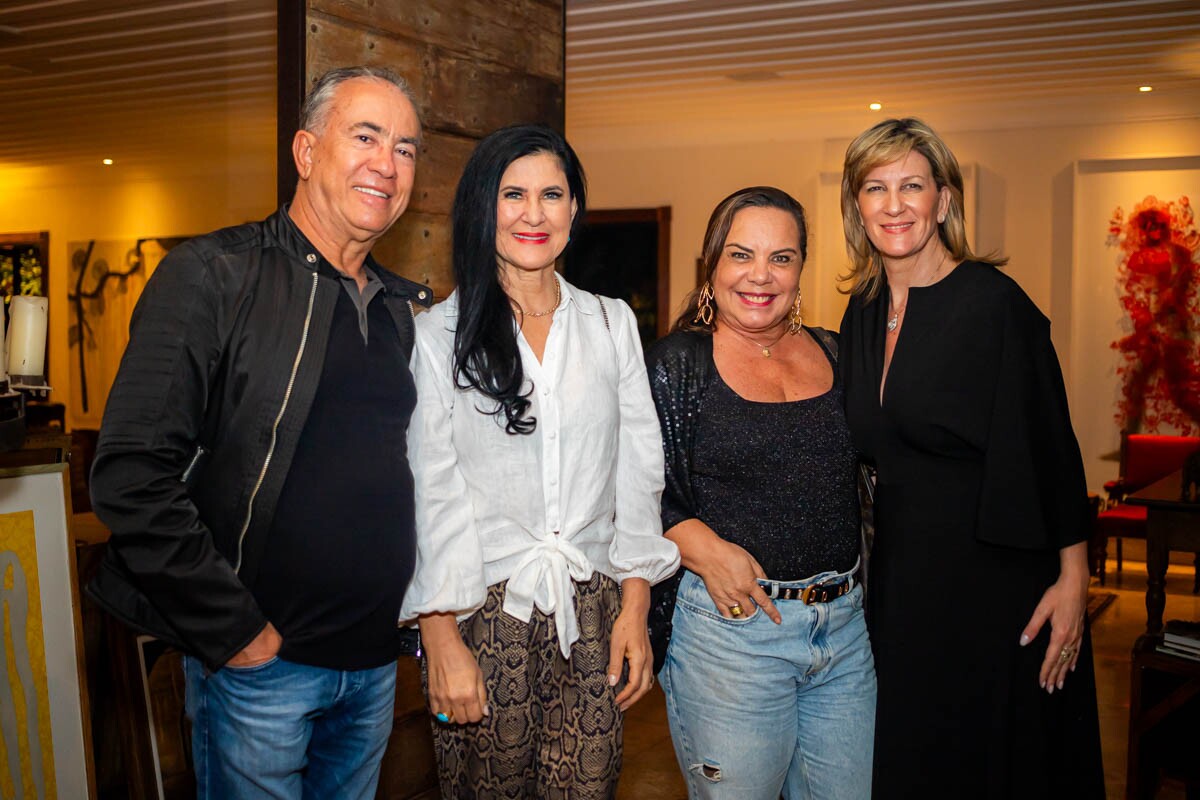 Cleber Pires, Cida Pires, Bernardete Martins e Mônica Monteiro