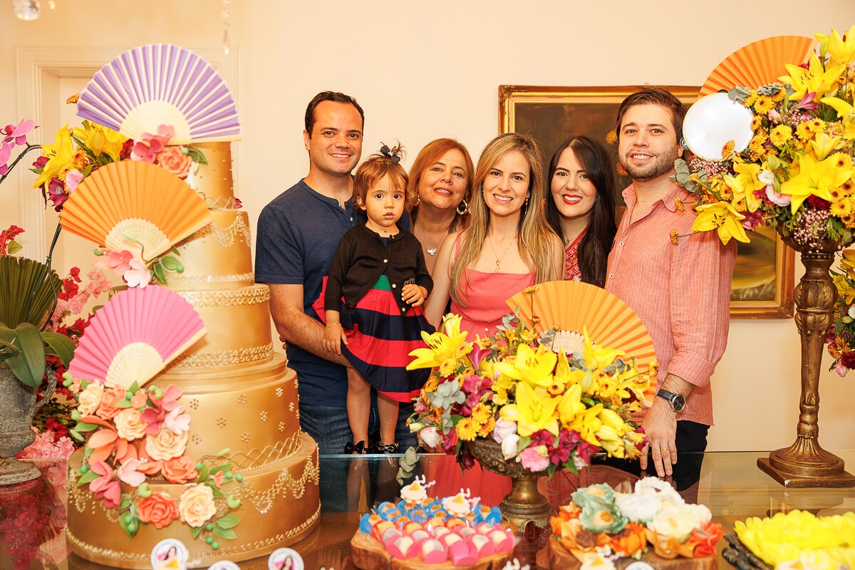 Fábio Monteiro, Mel, Maria Cláudia Miziara, Mariana Miziara, Gabriella Miziara e Marcus Maia