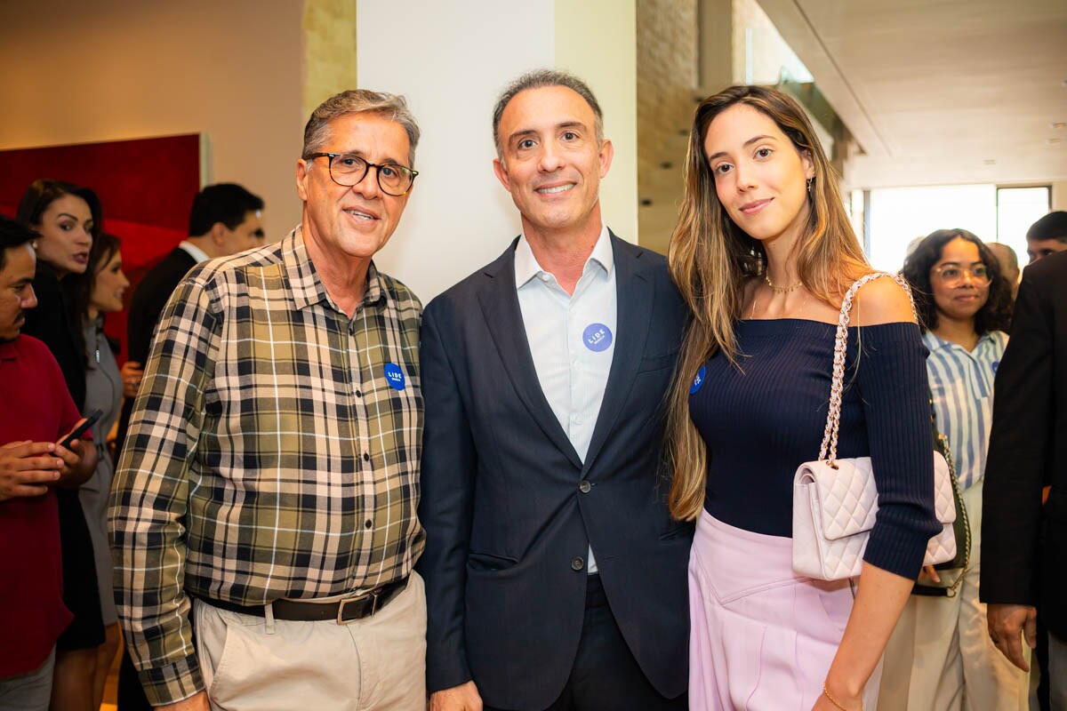 Fernando Leite, Jamil Suaiden e Valentina Suaiden